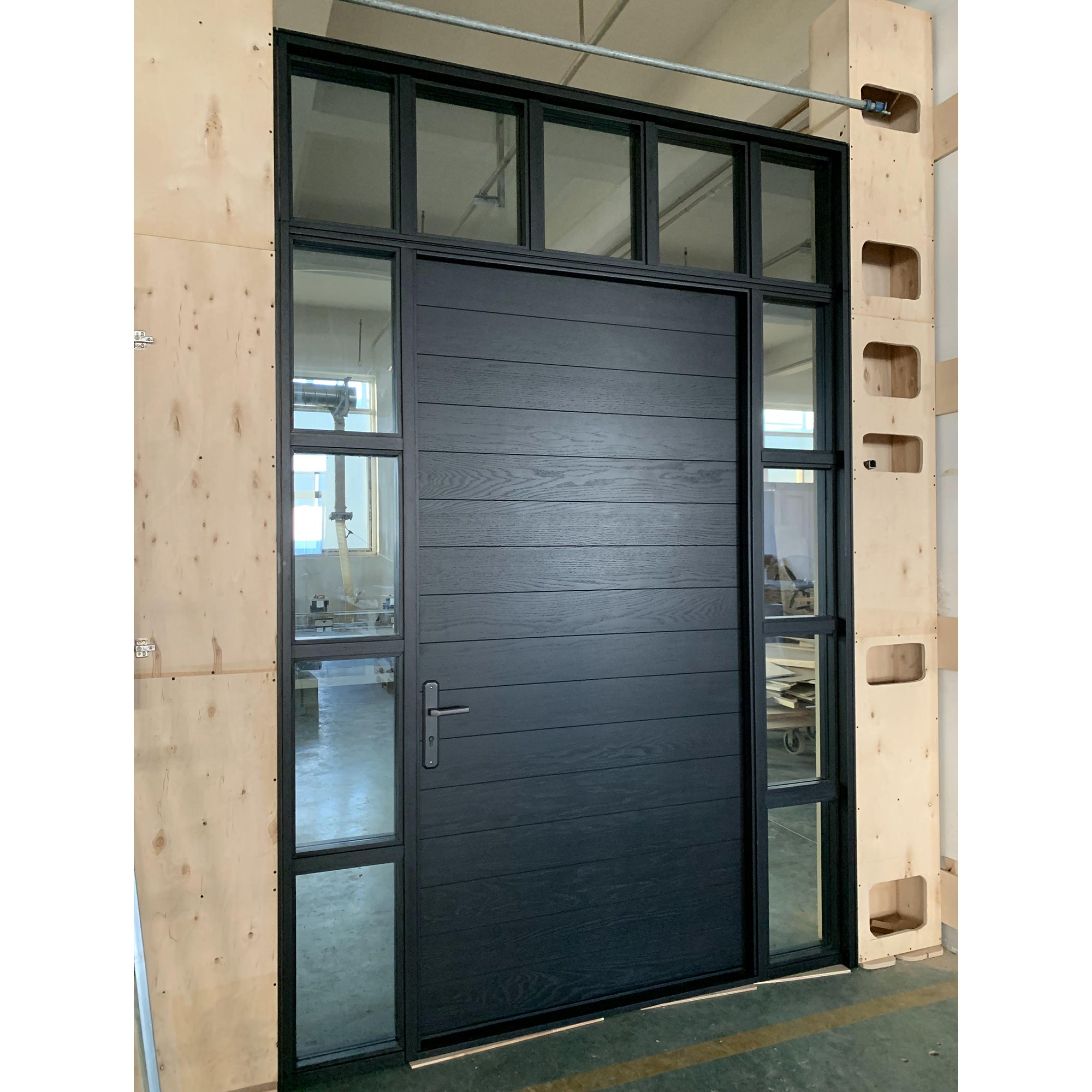 Exterior Contemporary Doors With Transom