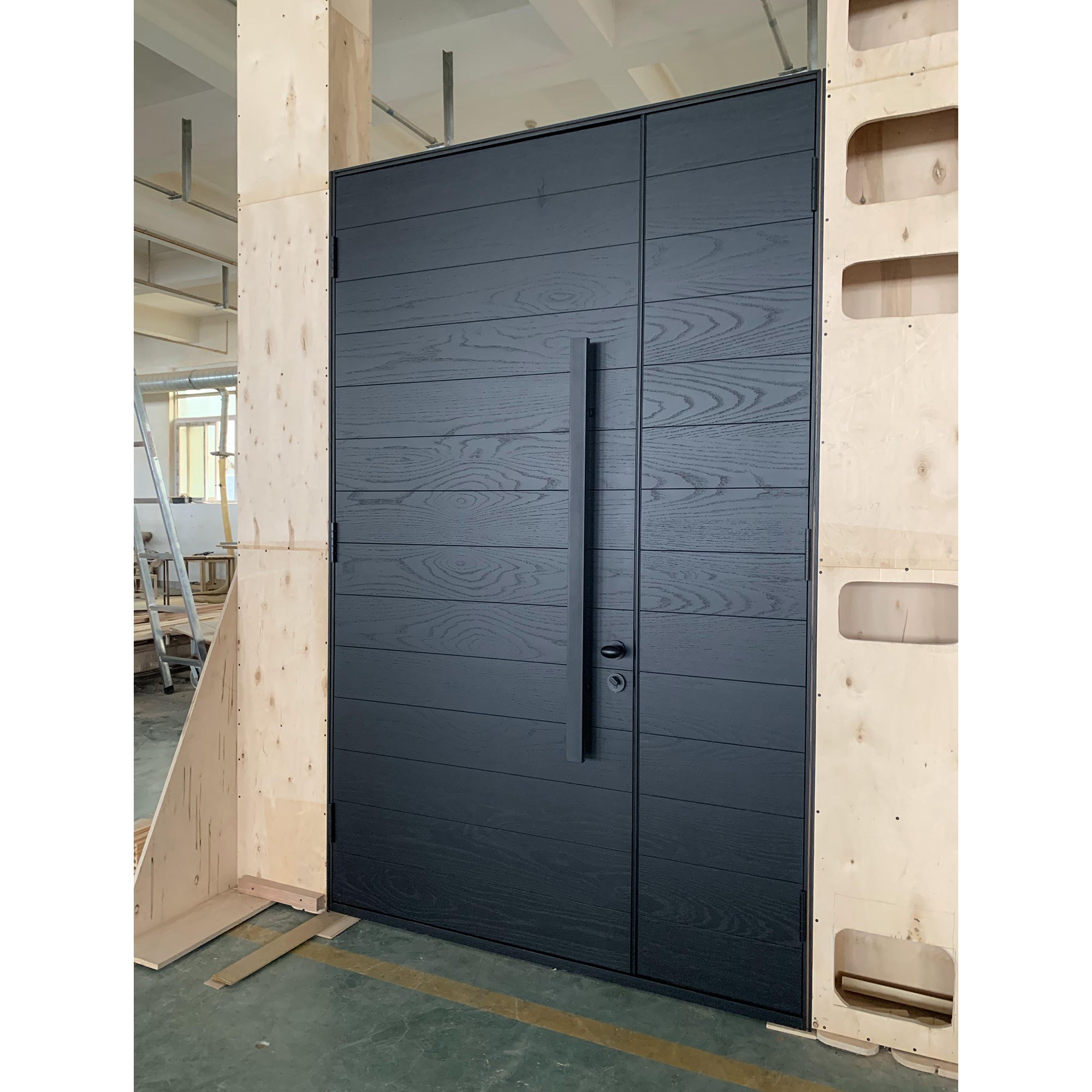 Contemporary Sidelite Standard Wood Door