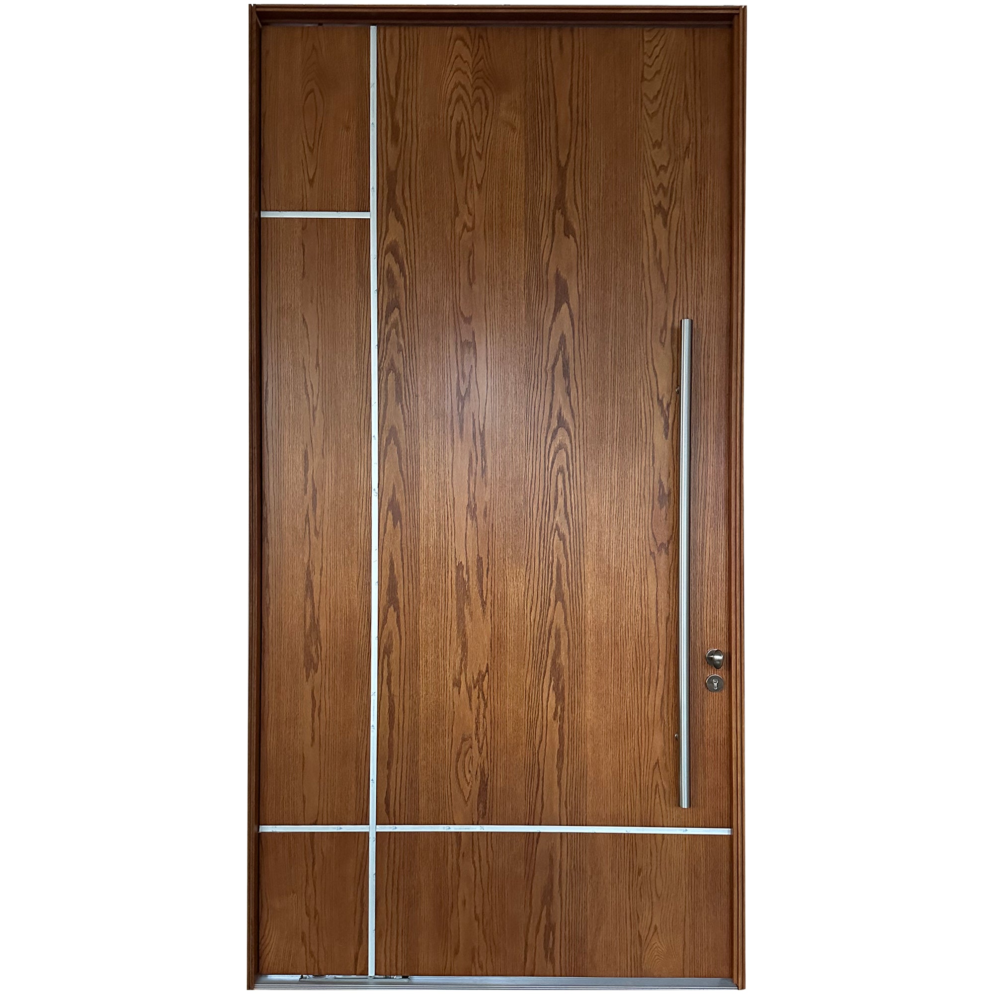 Waydoor Contemporary Red Oak Entry Pivot Door