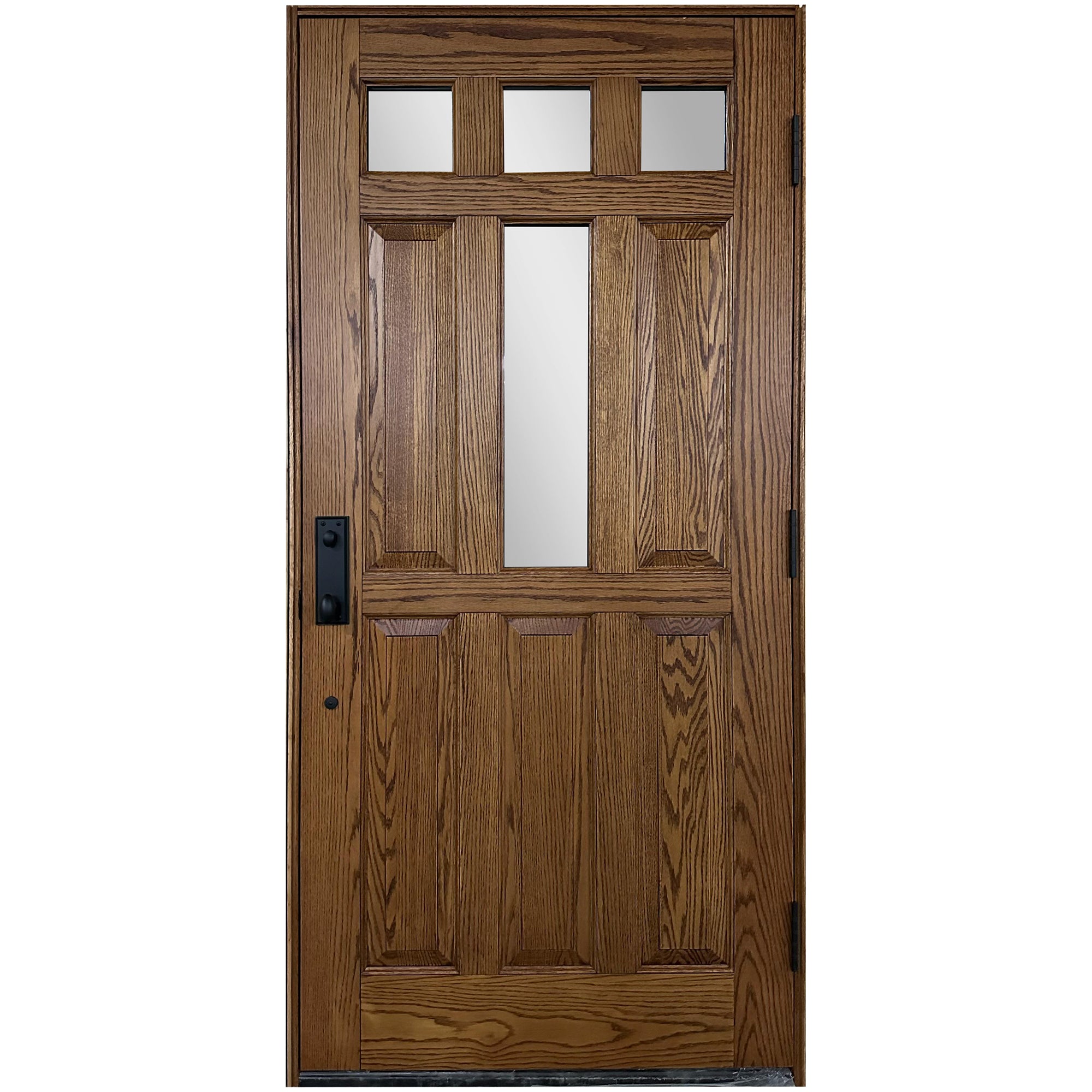 Red Oak Panel Front Door