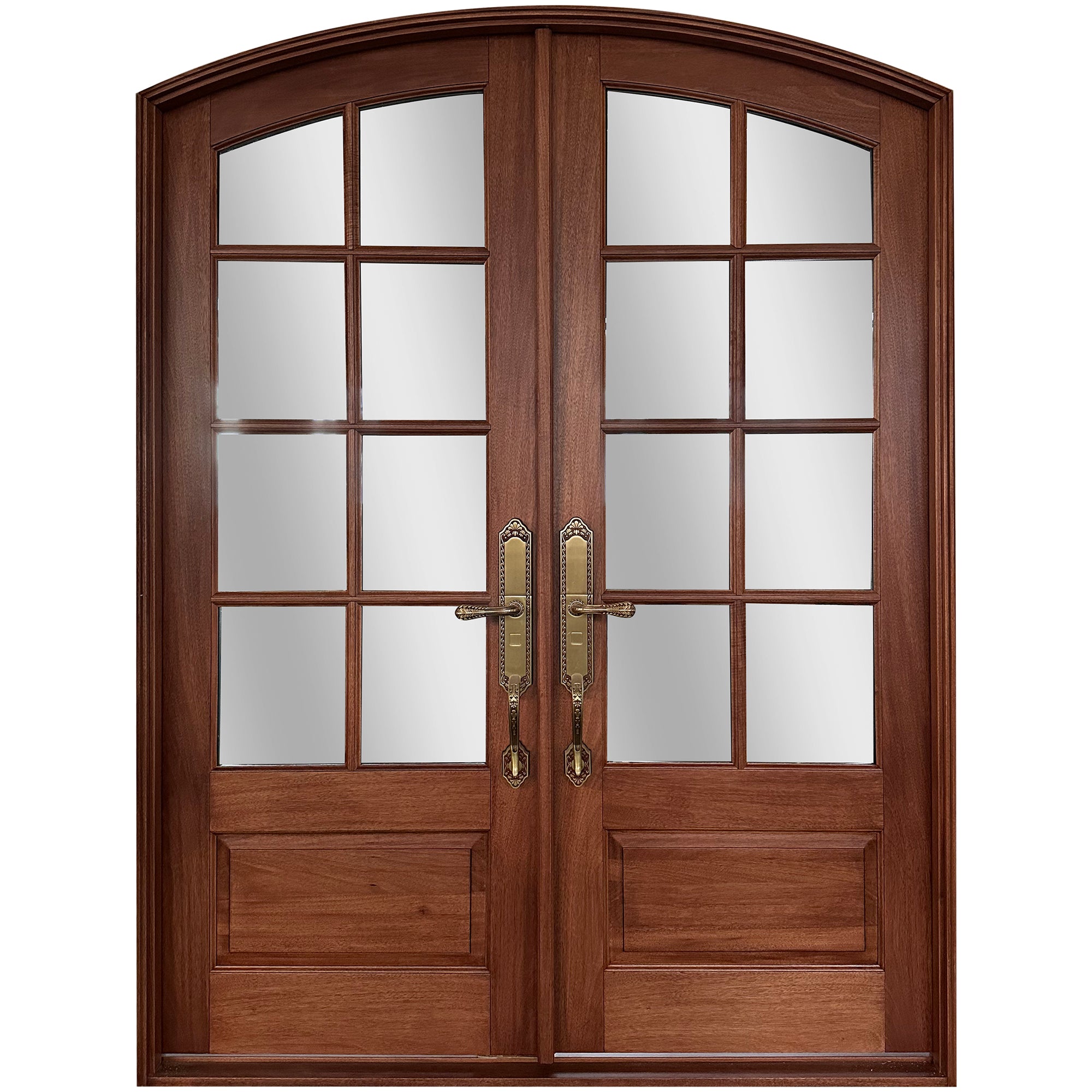 Arch Front Double Solid Wood Door