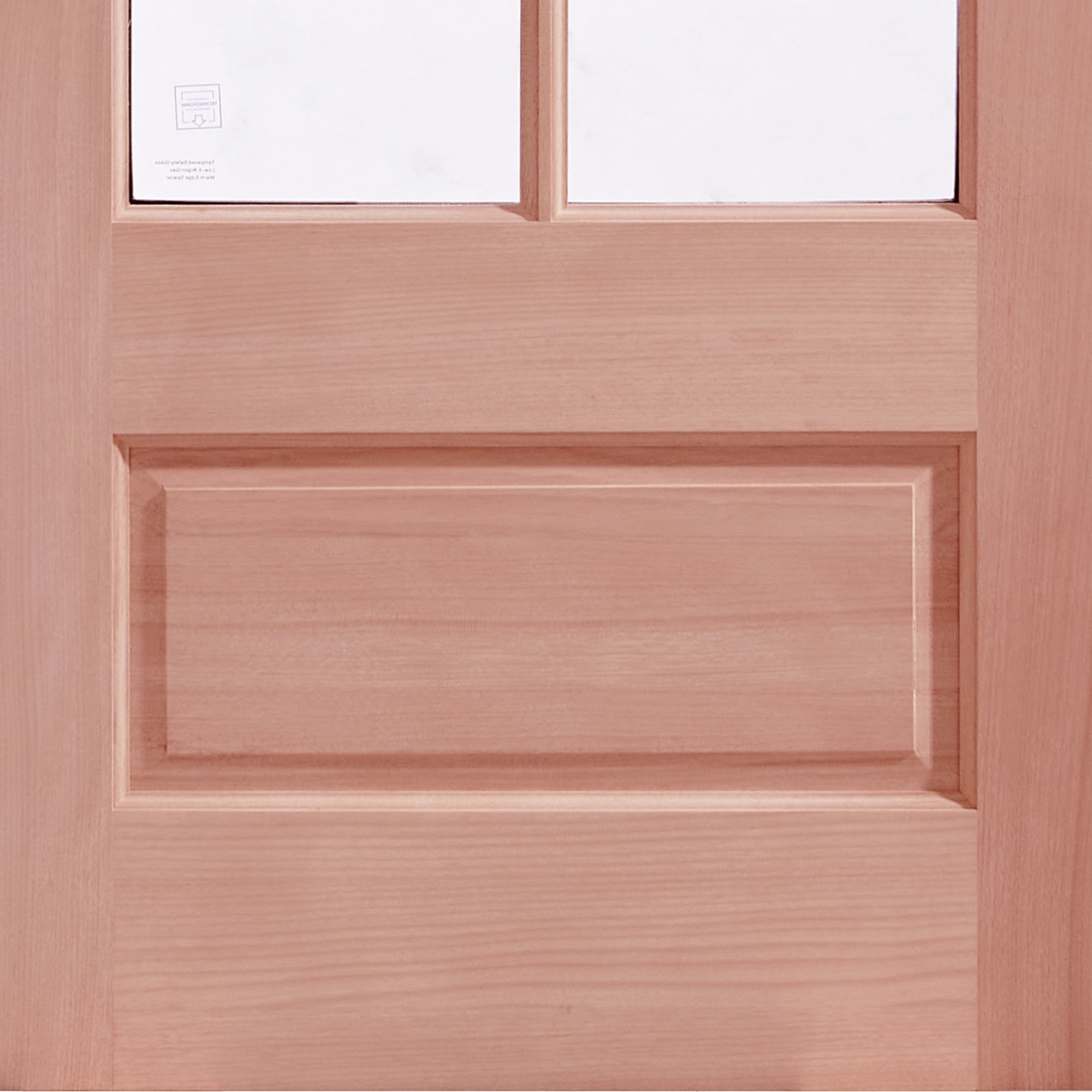 Unfinished Mahogany Exterior Door With 6 Lite