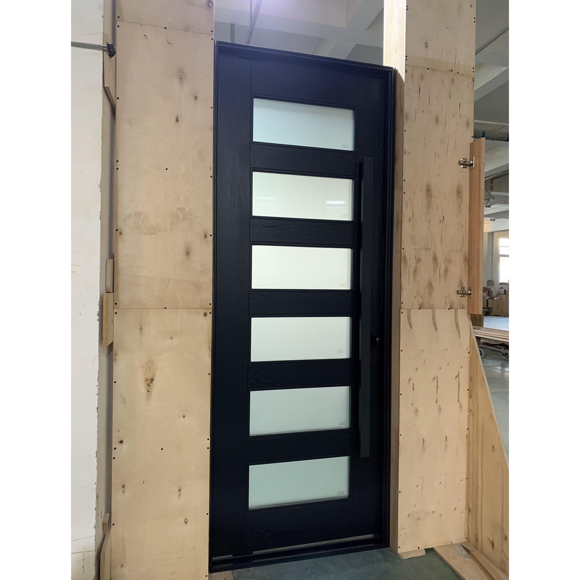 Contemporary 6-Lites Wood Doors