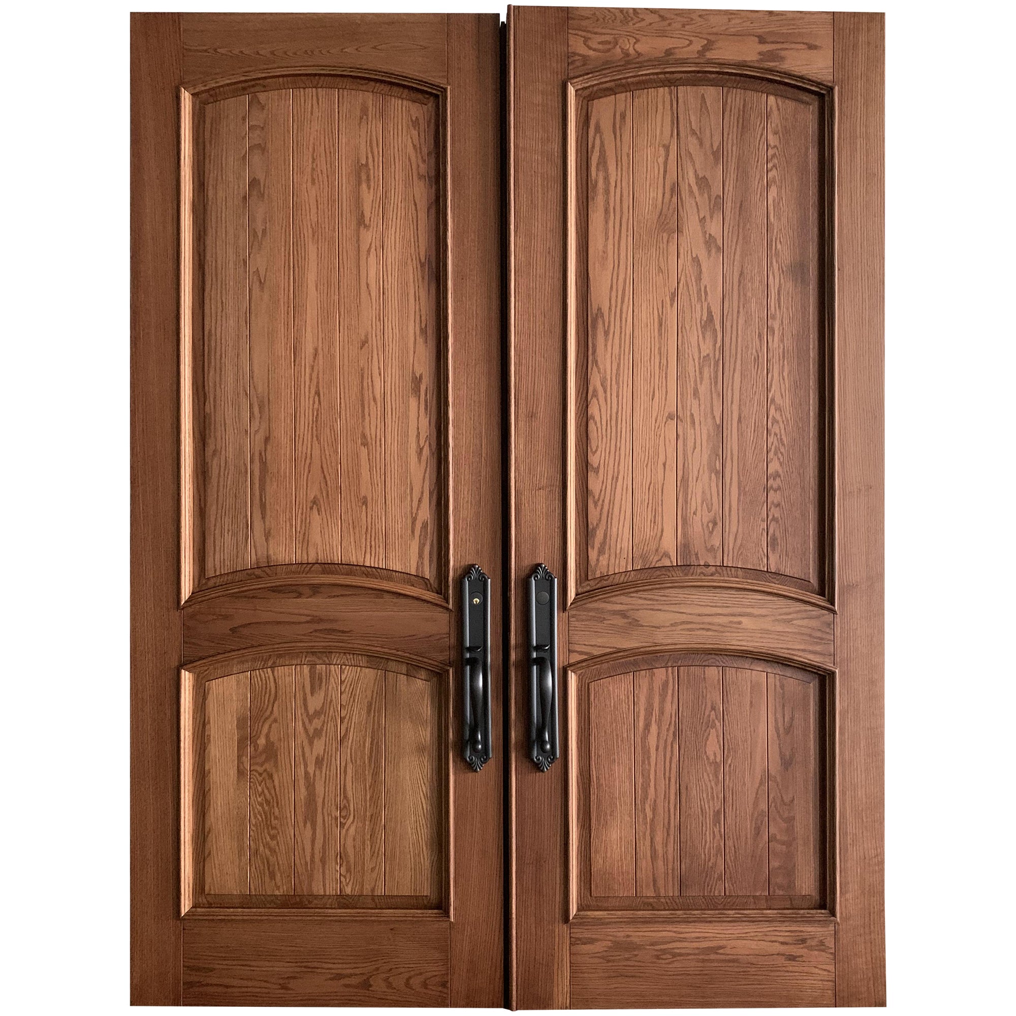 Panel Entry Red Oak Solid Wood Door