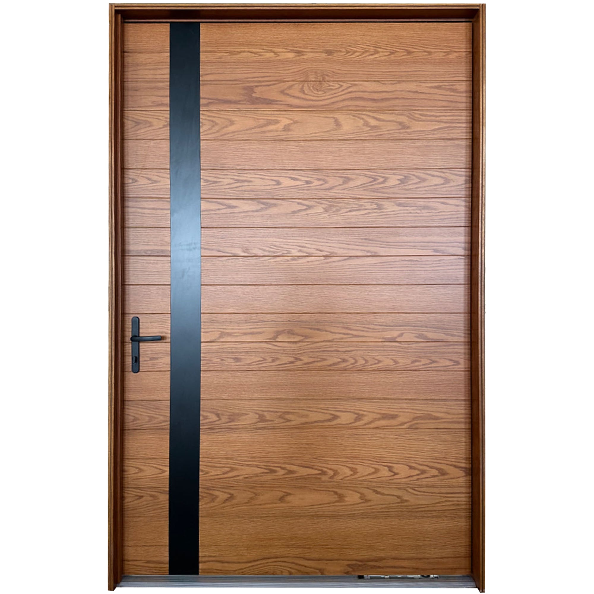 Contemporary Red Oak Pivot Solid Wood Door