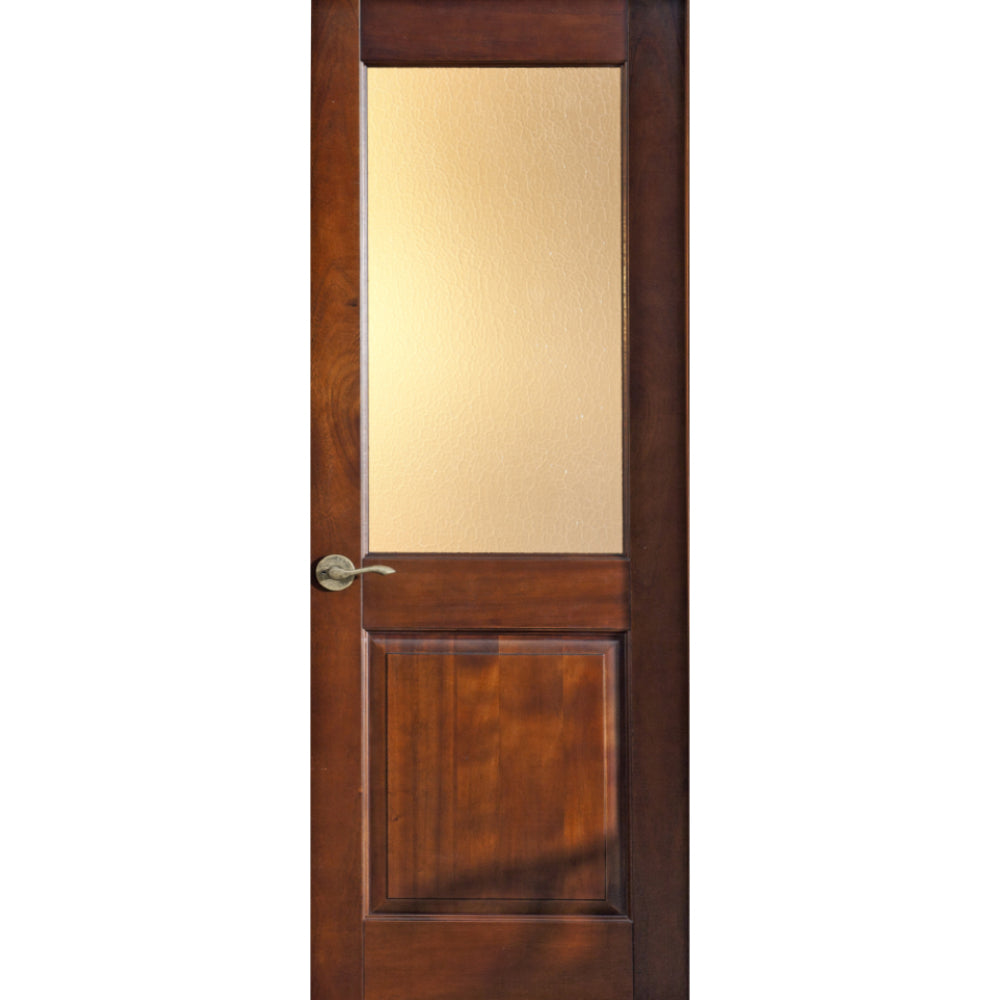 Glass Mahogany Wood Interior Door