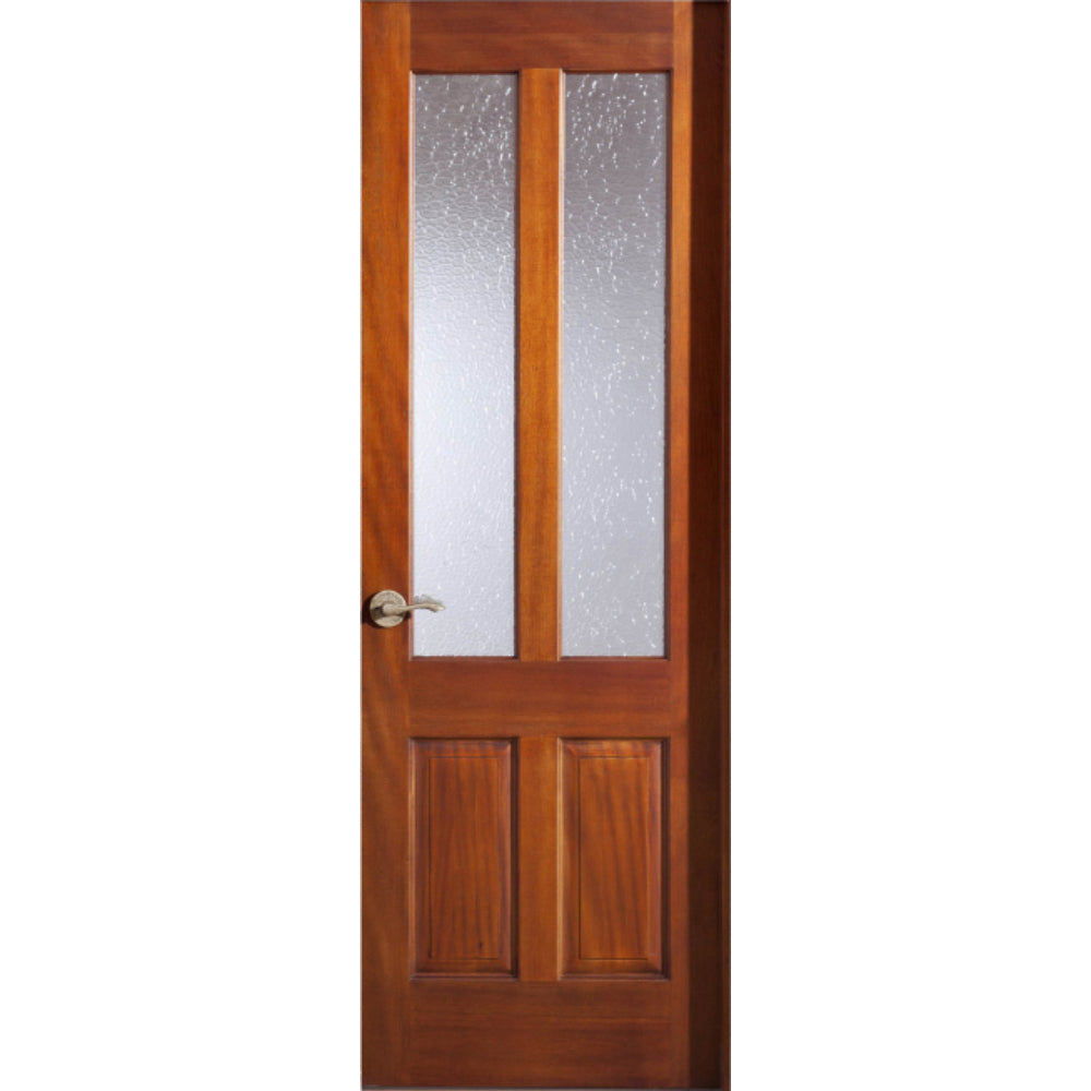 Glass Solid Wood Interior Door